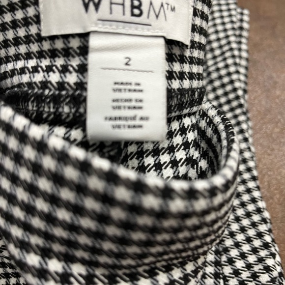WHBM HOUNDSTOOTH PULL ON SKINNY ANKLE DRESS PANTS, SIZE 2 - Picture 5 of 5